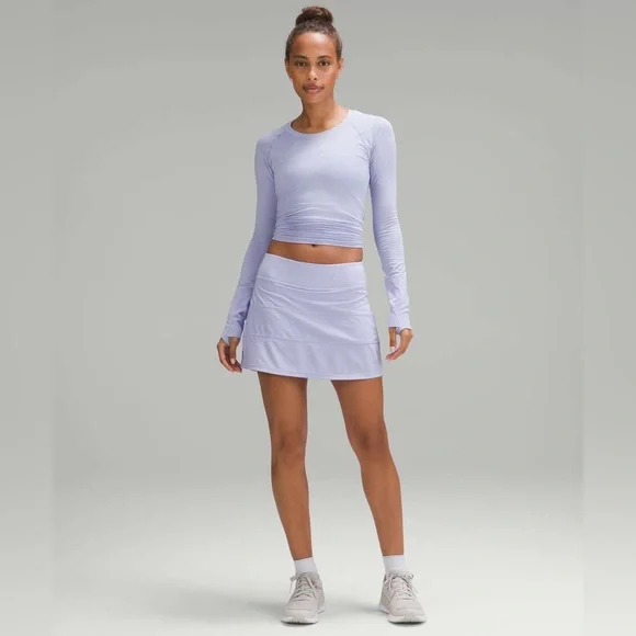 Lululemon Pace Rival Mid-Rise Skirt Lilac Smoke Size 10 - Picture 2 of 10